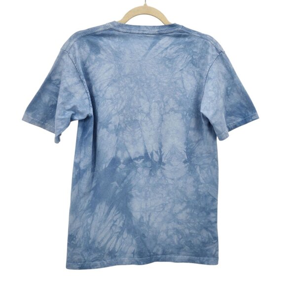 The Mountain Child XL T-Shirt Puppy Love Graphic Blue Tie Dye Multicolor Top - Picture 4 of 7